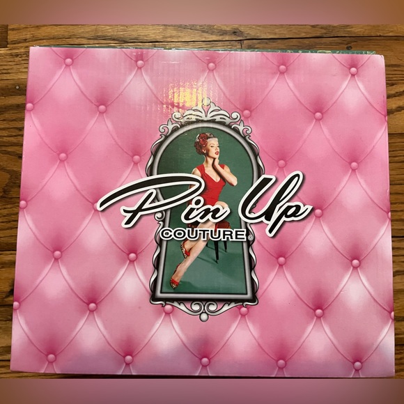 Pinup Couture Red Floral Heels - Picture 6 of 6